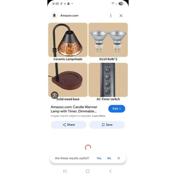 Candle Warmer Lamp with Timer Dimmable Electric Candle Warmer Candle Melter New - Picture 3 of 6